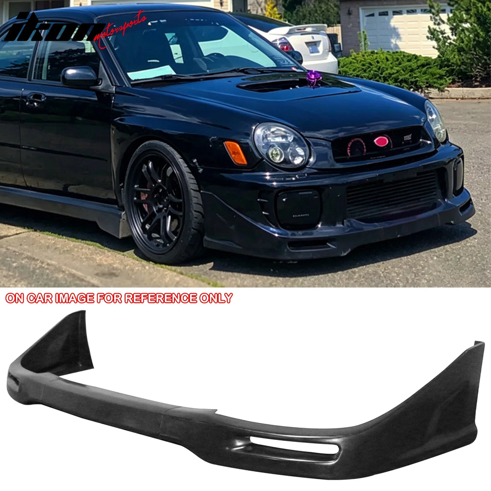 STI Style Front Bumper Lip Spoiler (3-Piece, PU)