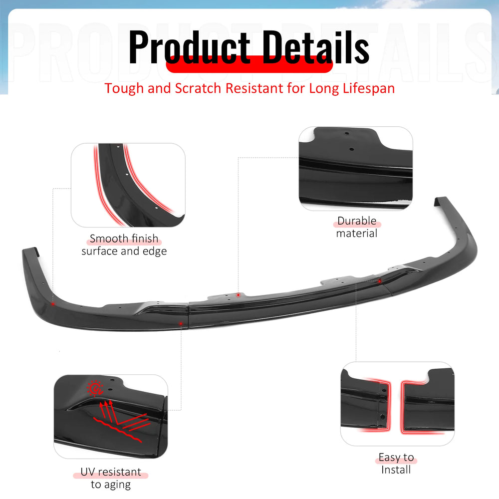 3-Piece Front Bumper Lip