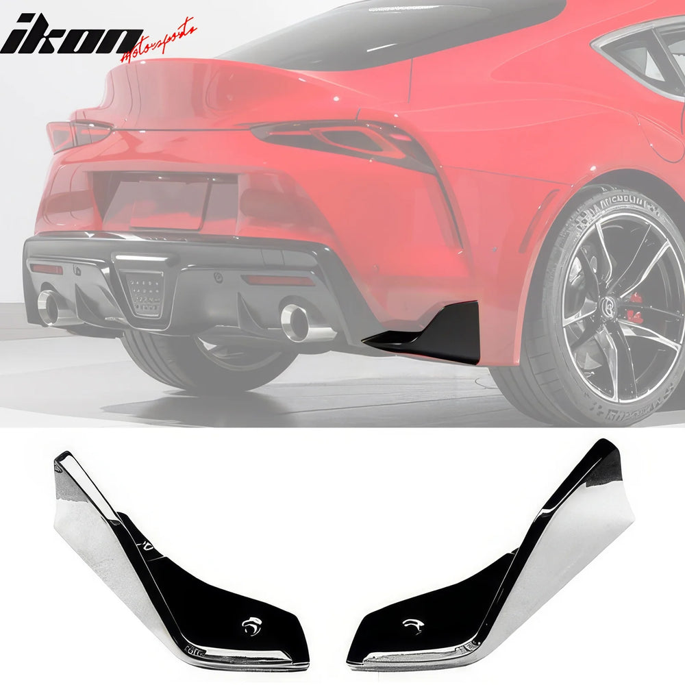 AG Style Gloss Black Rear Bumper Splitters