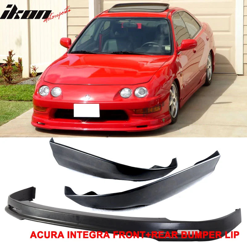 Mugen Style Front and Rear Bumper Lip Kit