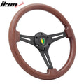 350mm 6-Hole Wood Grain Steering Wheel
