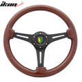 350mm 6-Hole Wood Grain Steering Wheel