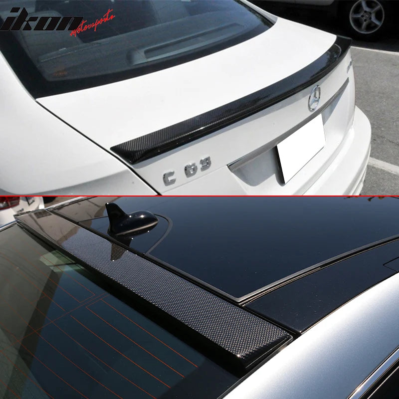 Carbon Fiber Roof and Trunk Spoiler