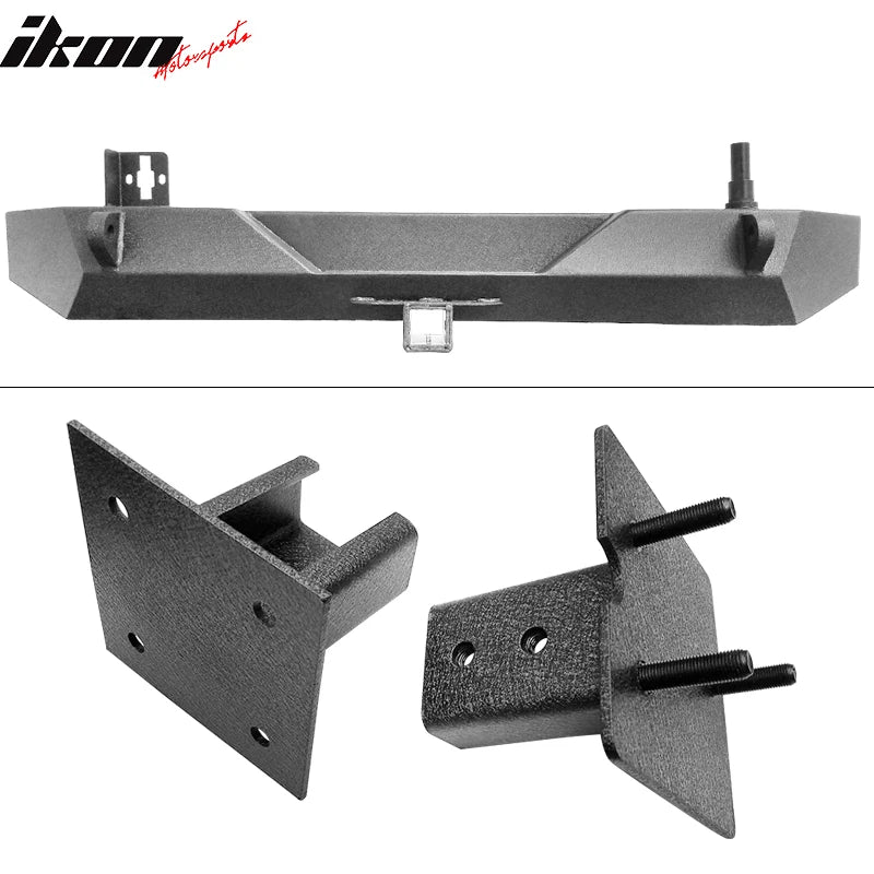 Rear Bumper Bull Bar with Winch Plate