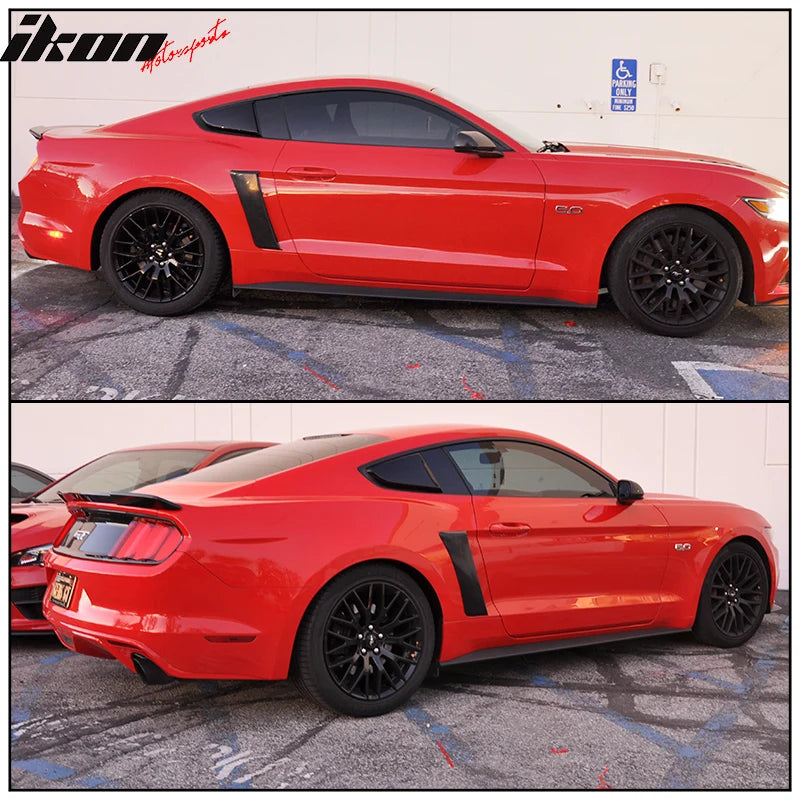GT Style Side Window Louvers and Rear Fender Scoops