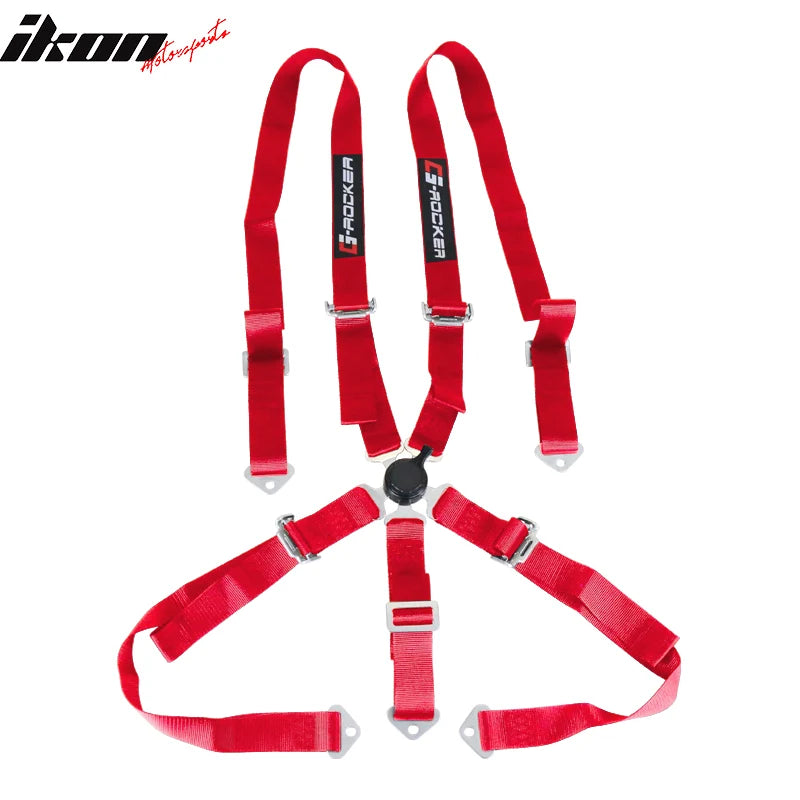 5 Point Red Racing Harness