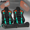 Racing Seats with Orange Stitching