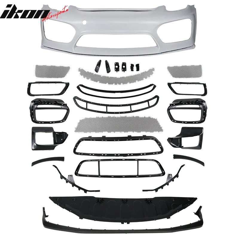 GT4 Style Front Bumper Cover and Fenders w/ Lip Spoiler