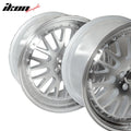 18x8.5 +35 5x100 Step Lip Mesh Wheel