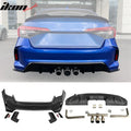 Type R Style Rear Bumper Cover with Diffuser