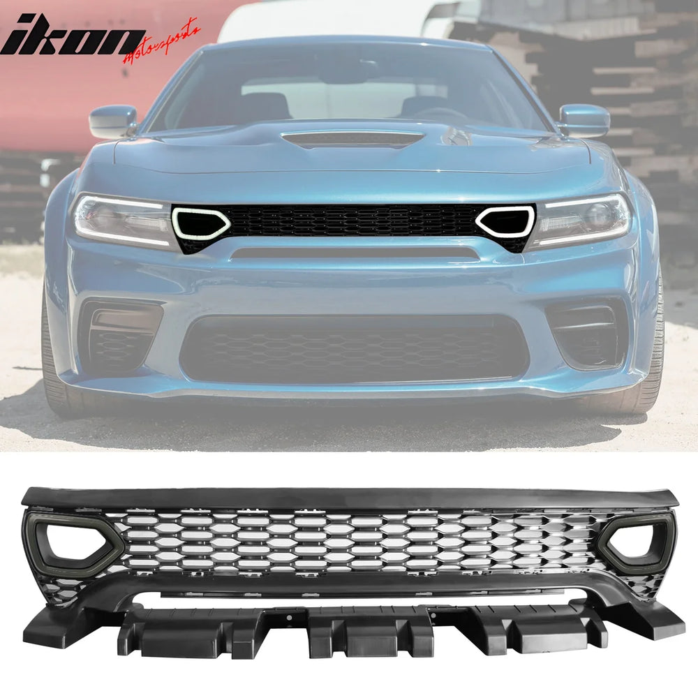 SRT Scat Pack Style Grille with Smoke LED Lights