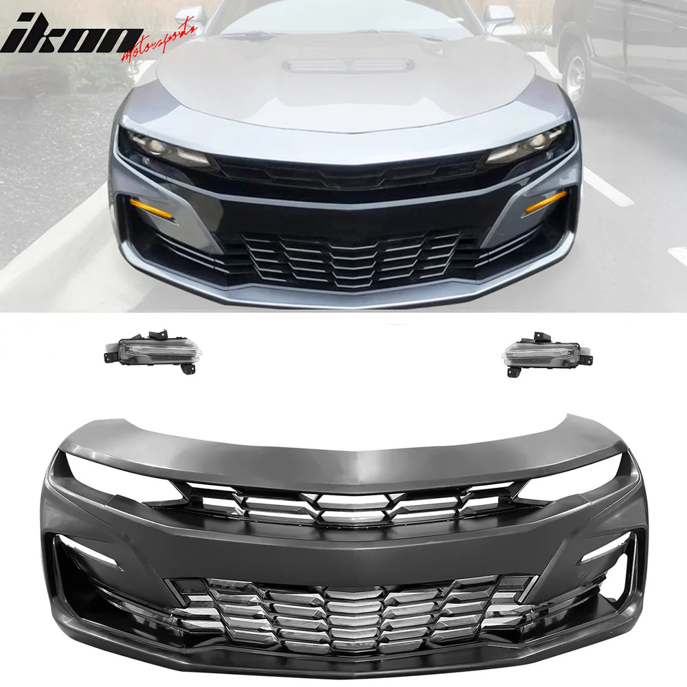 SS Style Front Bumper Cover with DRL