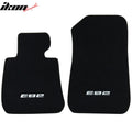 E92 Logo Carpet Floor Mats - Black (Set of 4)