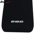 E92 Logo Carpet Floor Mats - Black (Set of 4)