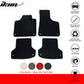 Black Carpeted Floor Mat Set