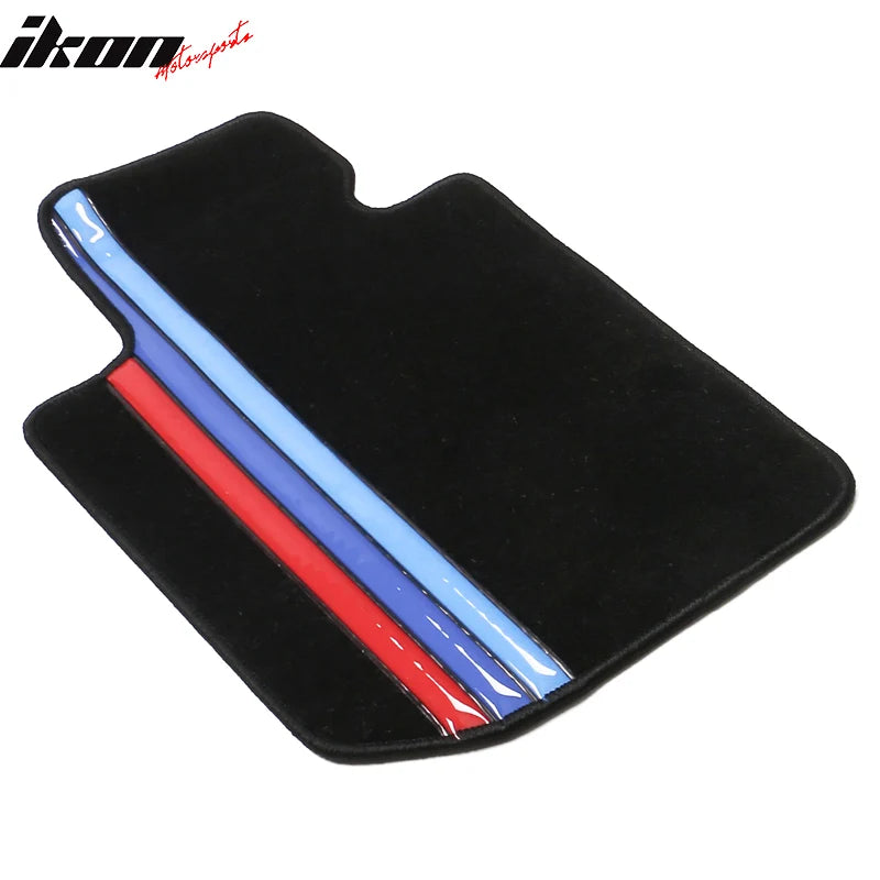 3-Color Stripe Nylon Floor Mat Set