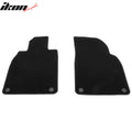 2-Piece Nylon Floor Mat Set, Black