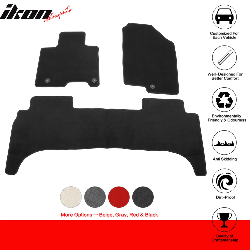 3-Piece Nylon Carpet Floor Mat Set