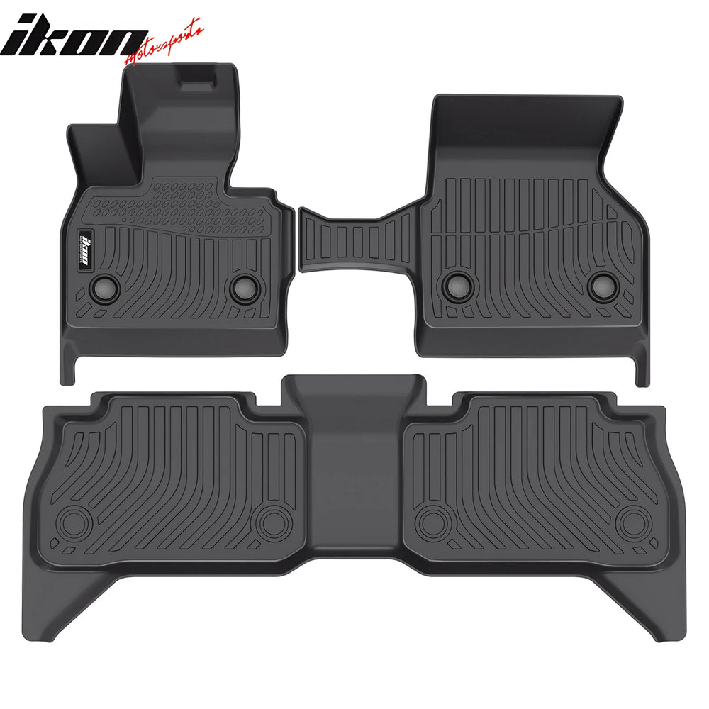 All-Weather TPE Floor Mats, Black