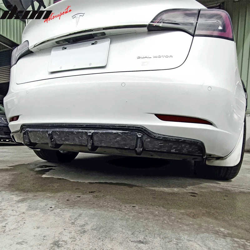 V Style Rear Bumper Diffuser