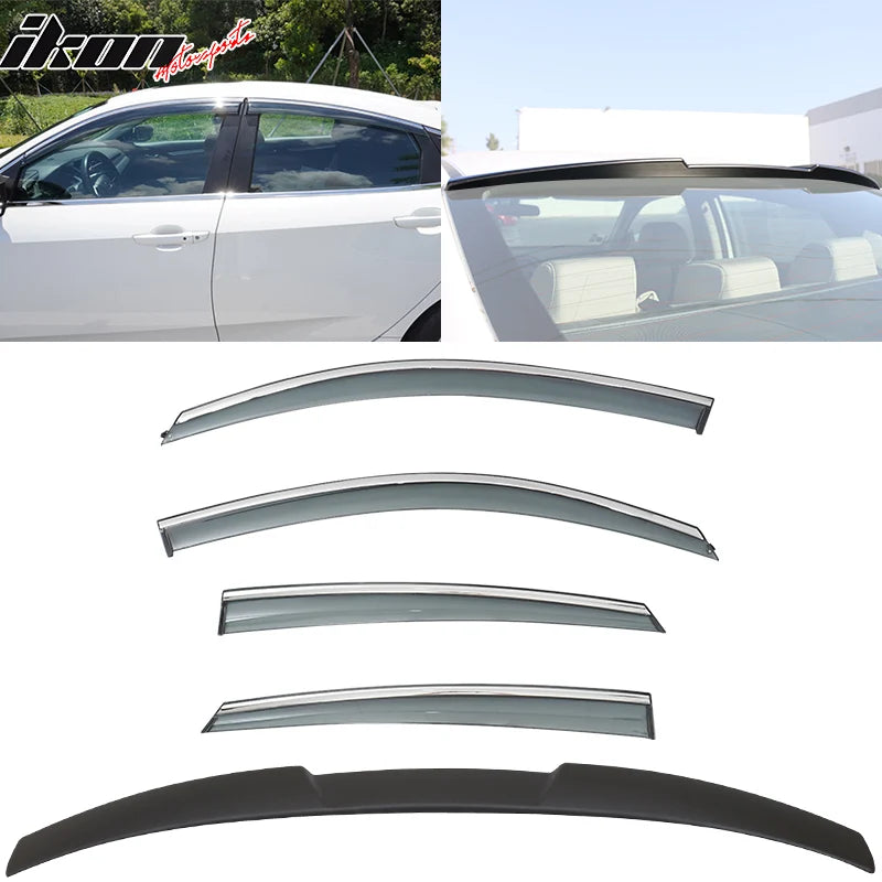 Roof Spoiler and Window Visor Kit