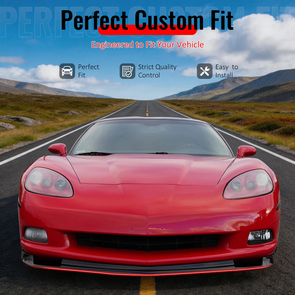 ZR1 Style 3-Piece Front Bumper Lip