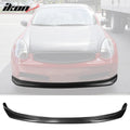 Unpainted Black Front Lip Spoiler