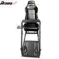 Black PVC Racing Seat with Steel Bracket