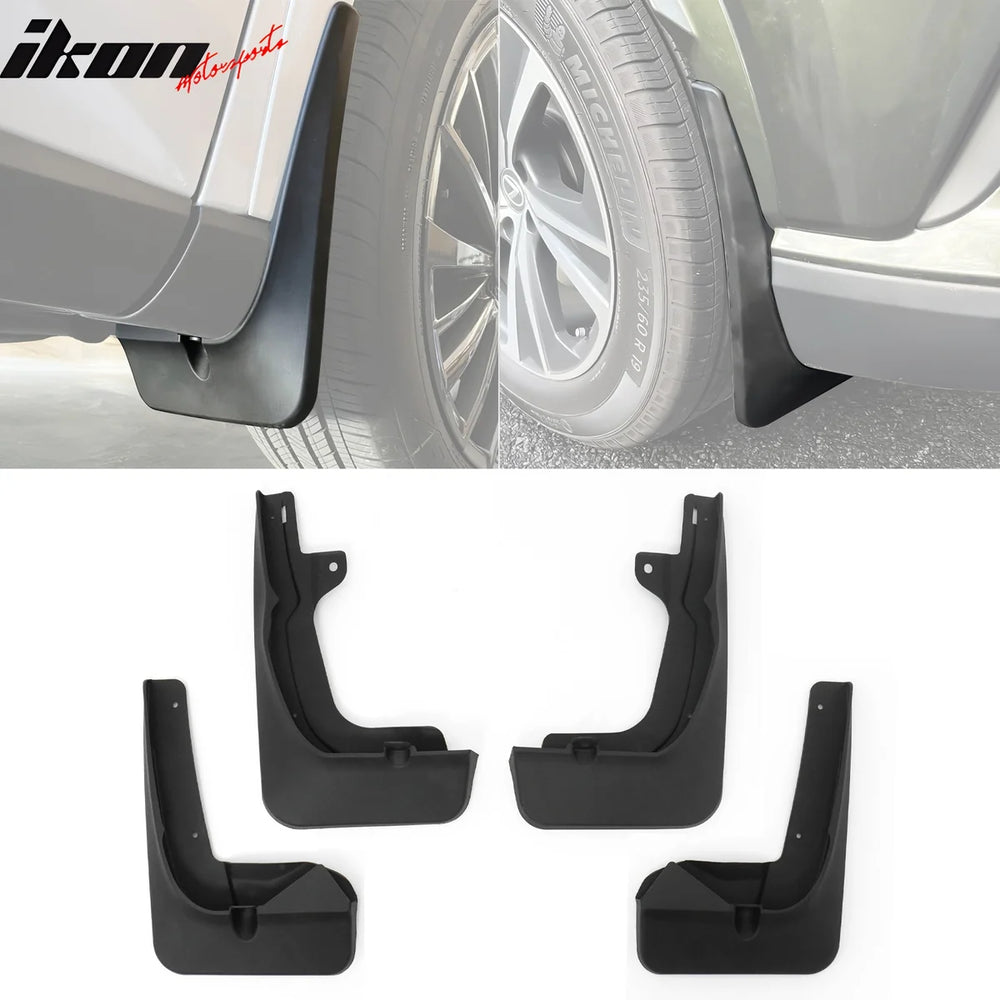 Black Polypropylene Mud Flap Set