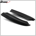 Rear Bumper Lip Aprons w/ Red LED Brake Light