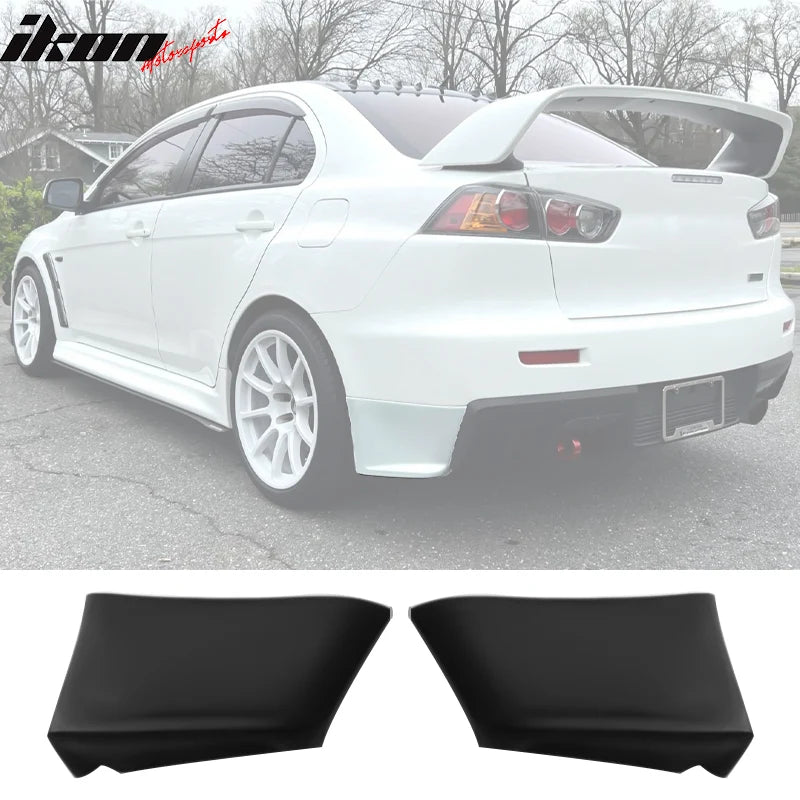 EVO Style Rear Bumper Corner Extensions