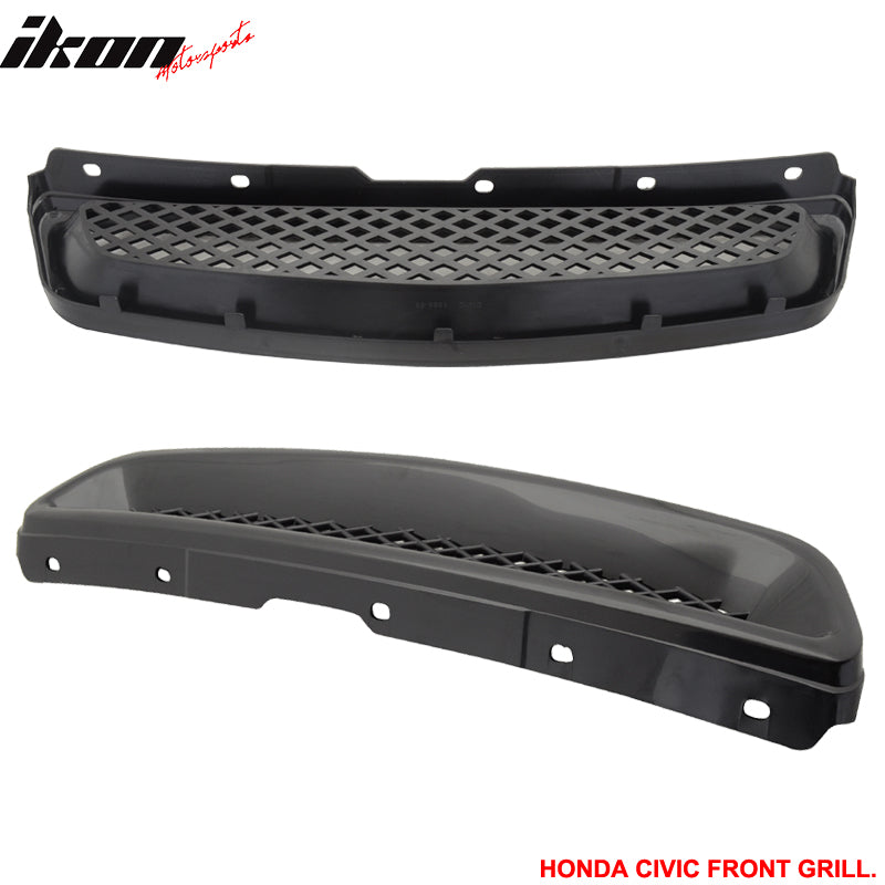 JDM CONCEPT Front Rear Lip and T-R Hood Grill