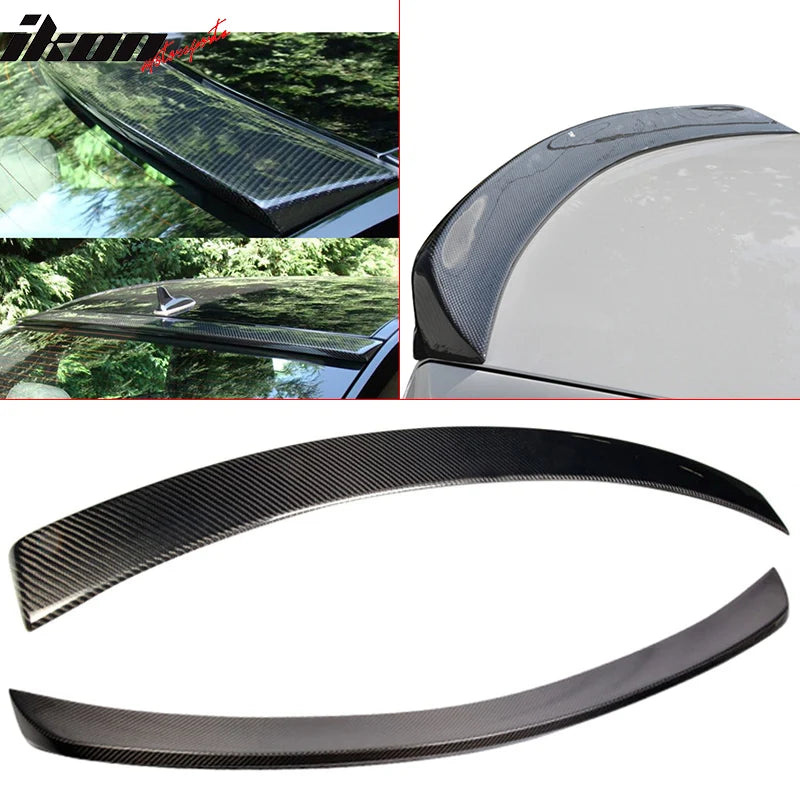 Carbon Fiber Roof and Trunk Spoiler Set