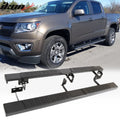 Iron Steel Running Boards, Textured Black