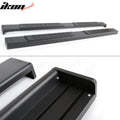 Iron Steel Running Boards, Textured Black