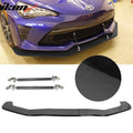 Polypropylene Front Bumper Splitter Lip with Carbon Fiber Print