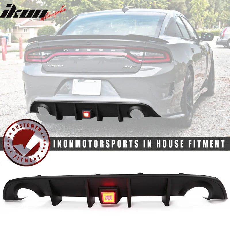 Rear Diffuser w/ Red LED Brake Light