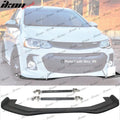 Polypropylene Front Lip w/ Carbon Fiber Strut Rods