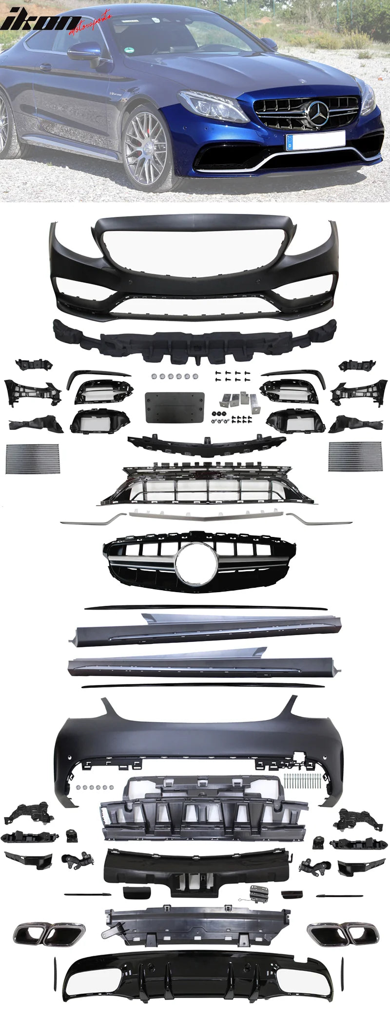 Facelift C63 AMG Bumper Kit