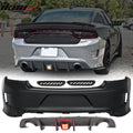 Rear Bumper Lip with Red LED Brake Light