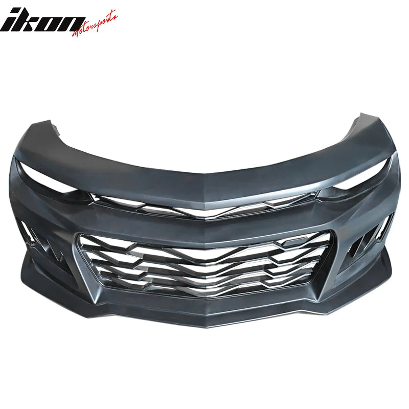 Front Bumper Cover with Grilles and Lip