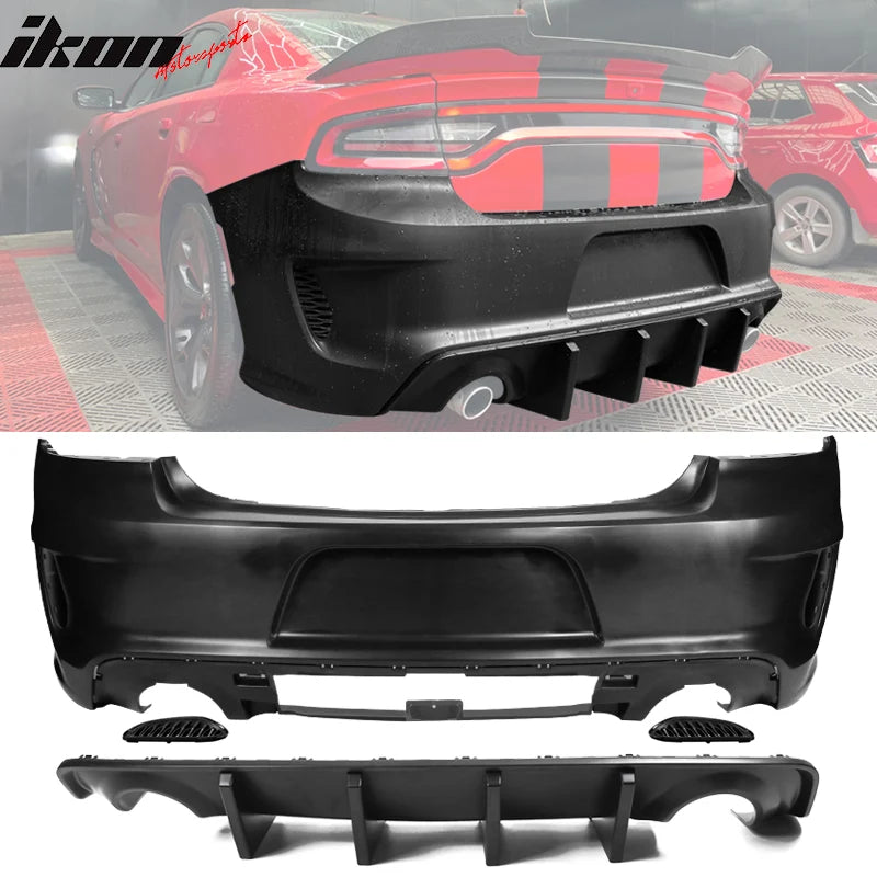 Widebody Rear Bumper Cover and Diffuser Kit