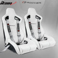 Racing Seat with Gray Nylon Cam-Lock Belt