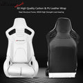 Racing Seat with Gray Nylon Cam-Lock Belt