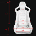 Racing Seat with Gray Nylon Cam-Lock Belt