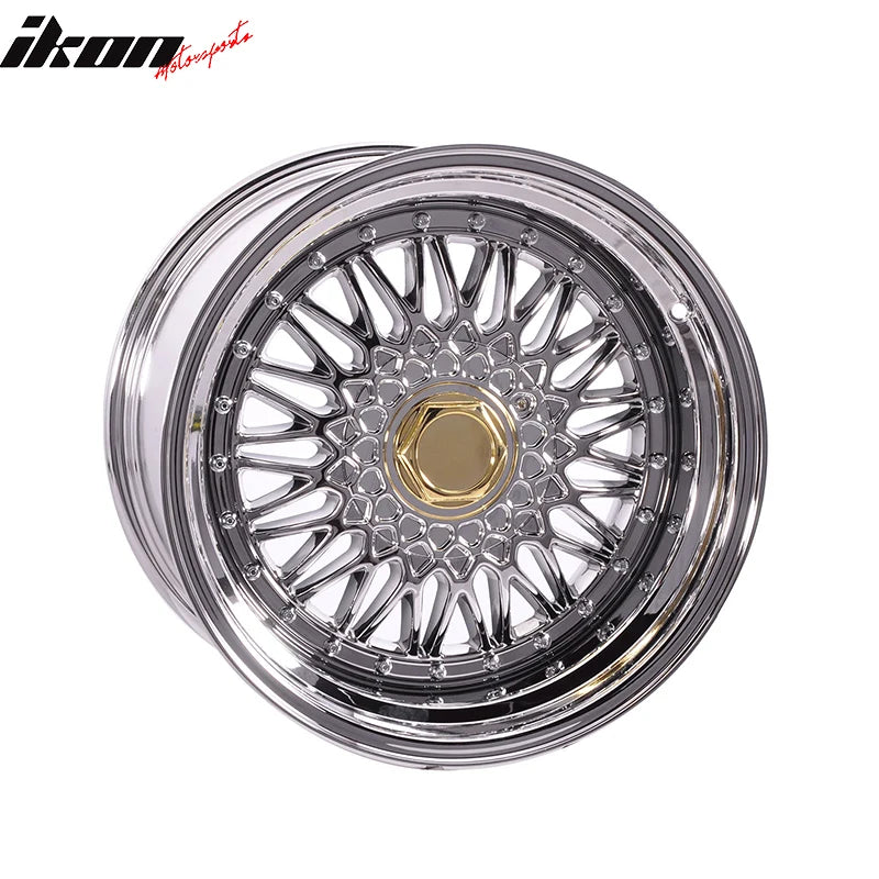17x10 +25 5x100 / 5x114.3 Step Lip Deep Dish Mesh