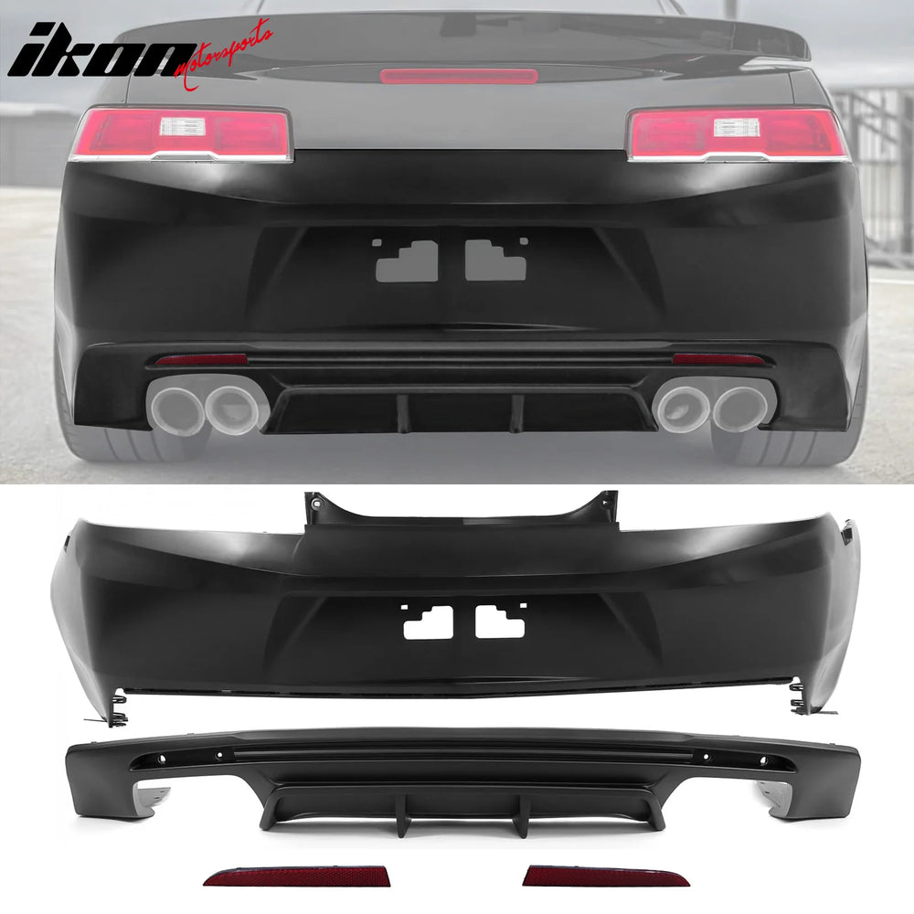 ZL1 Style Rear Bumper Cover w/ Diffuser and Reflectors