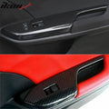 Carbon Fiber Door Window Lift Switch Panel Trim