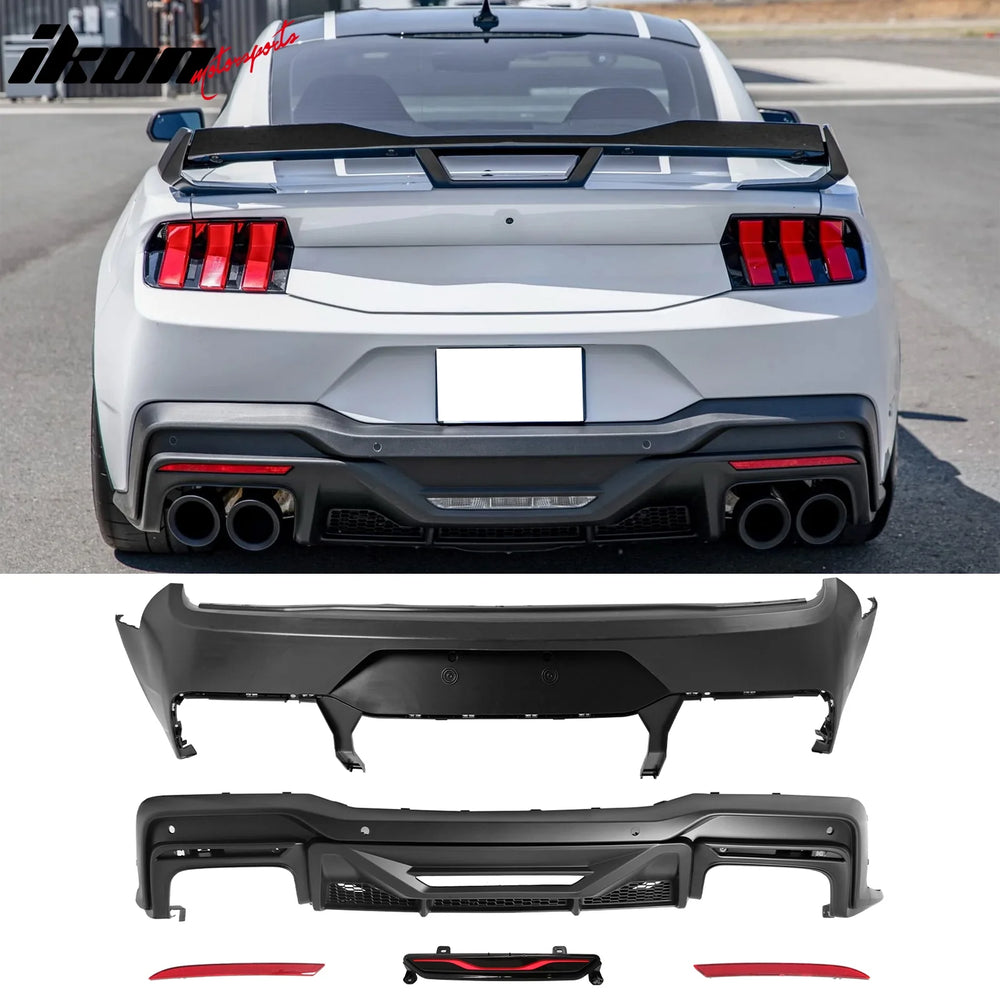 Rear Bumper with Matte Black Diffuser
