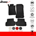 Black Nylon Floor Mat Set